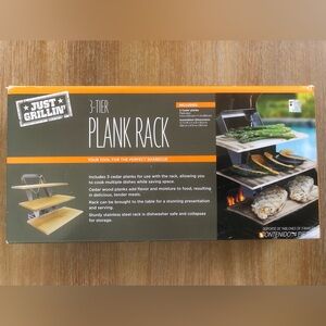 🎁 NEW in box grill plank rack